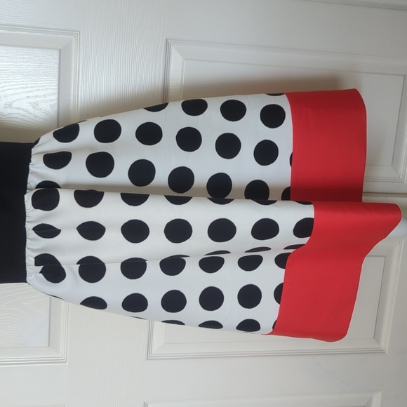 Kate Spade Grid Dot Color block Midi Dress - Picture 5 of 9